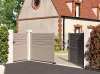Klos up portail battant Carnac - semi plein 7039 Gris Quartz