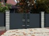 Klos Up Portail battant aluminium GARLAN 7016 Gris Zinc