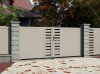 Klos Up Portail battant aluminium GARLAN 7016 Gris Quartz