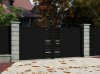 Klos Up Portail battant aluminium GARLAN Noir 9005