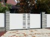 Klos Up Portail battant aluminium GARLAN Blanc 9016