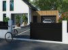 Klos Up portail aluminium coulissant CARO - Noir 9005