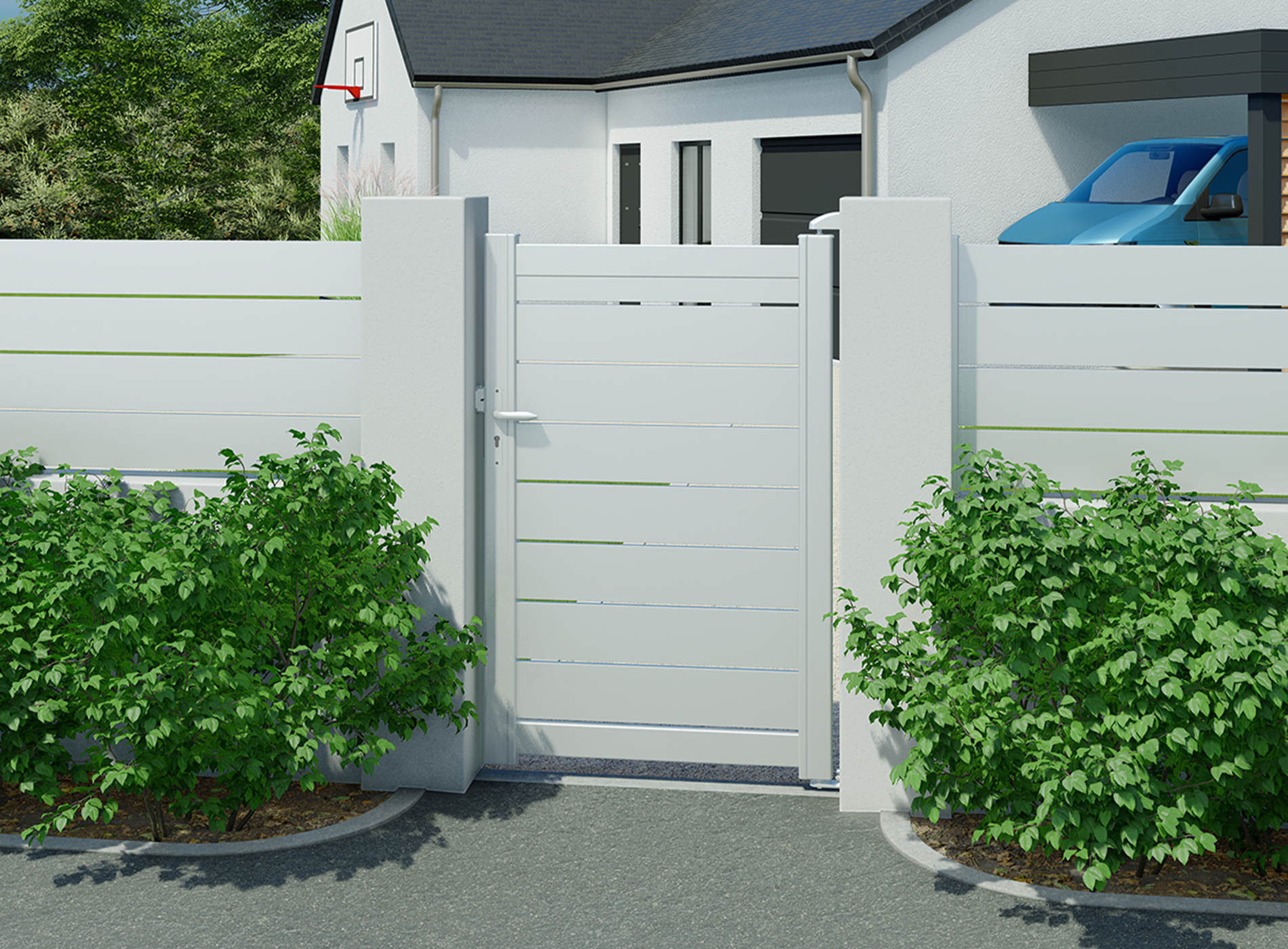 Klos Up portillon BONO 1040 x 1515 Blanc 9016