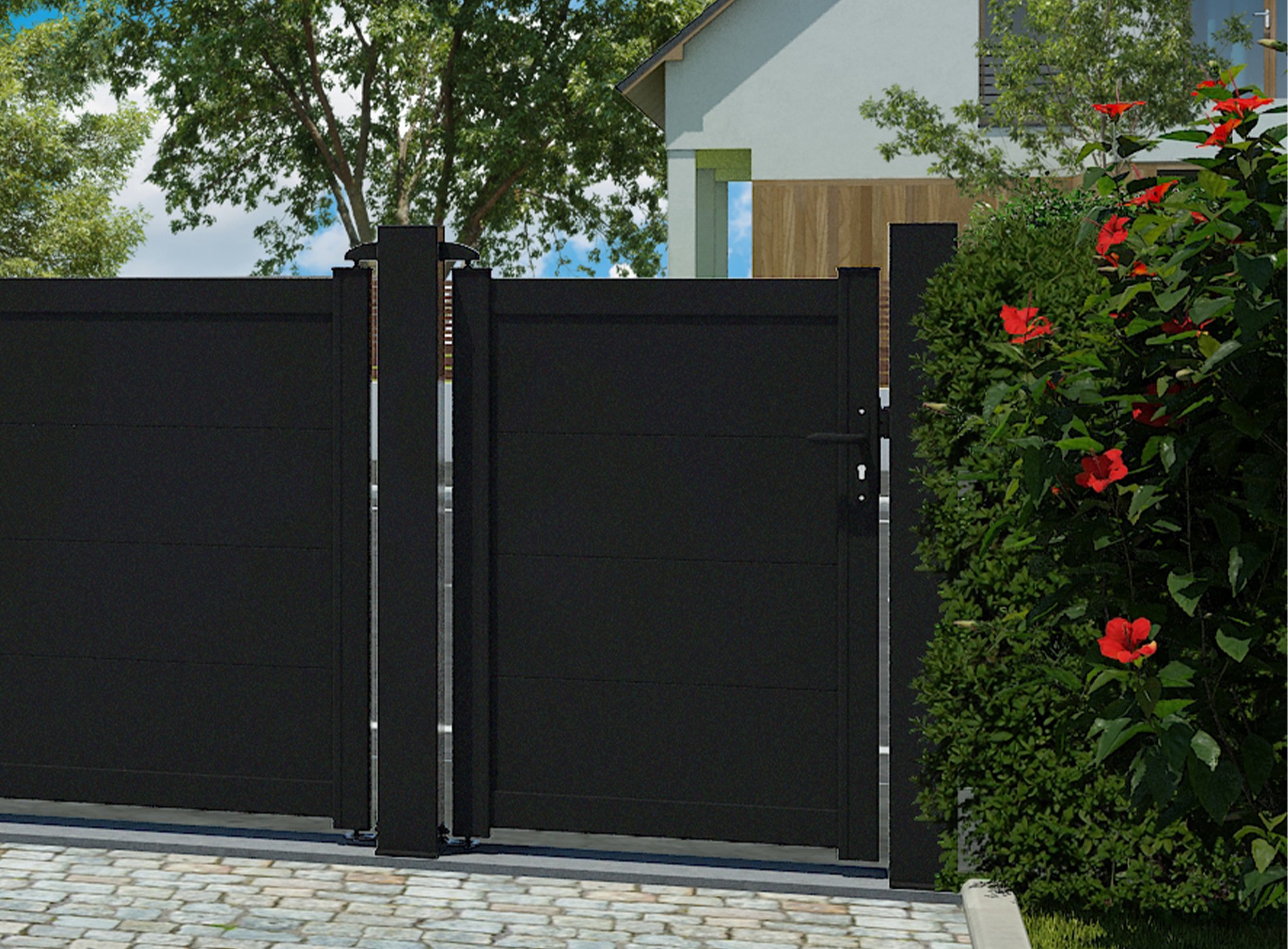 Portillon Hezo Noir Sable