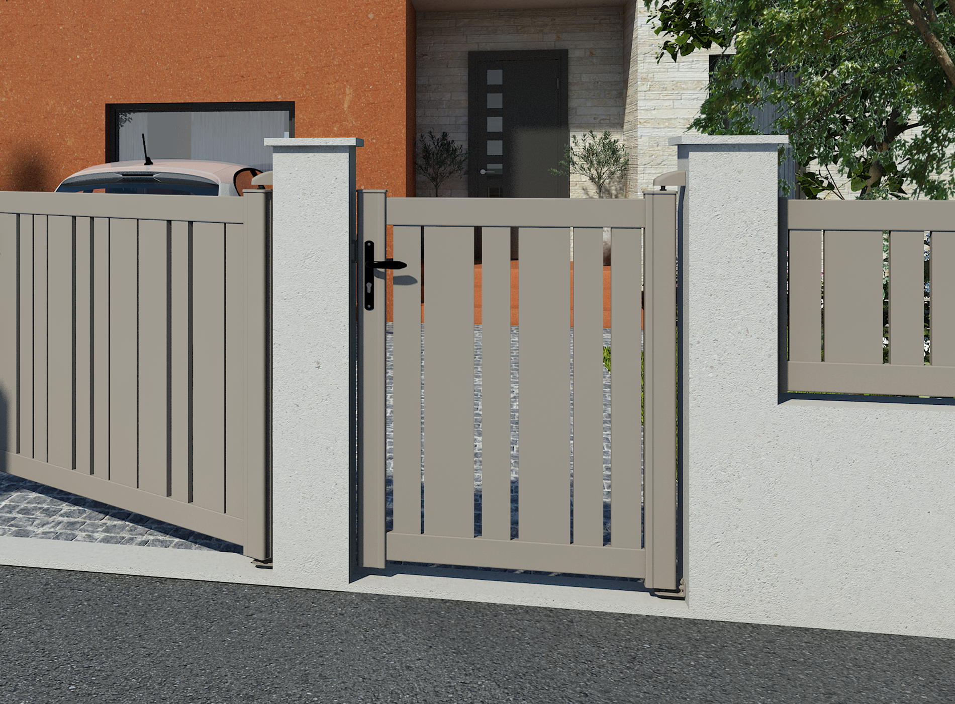 Klos Up Portillon ajourée KALY 7039 Gris Quartz