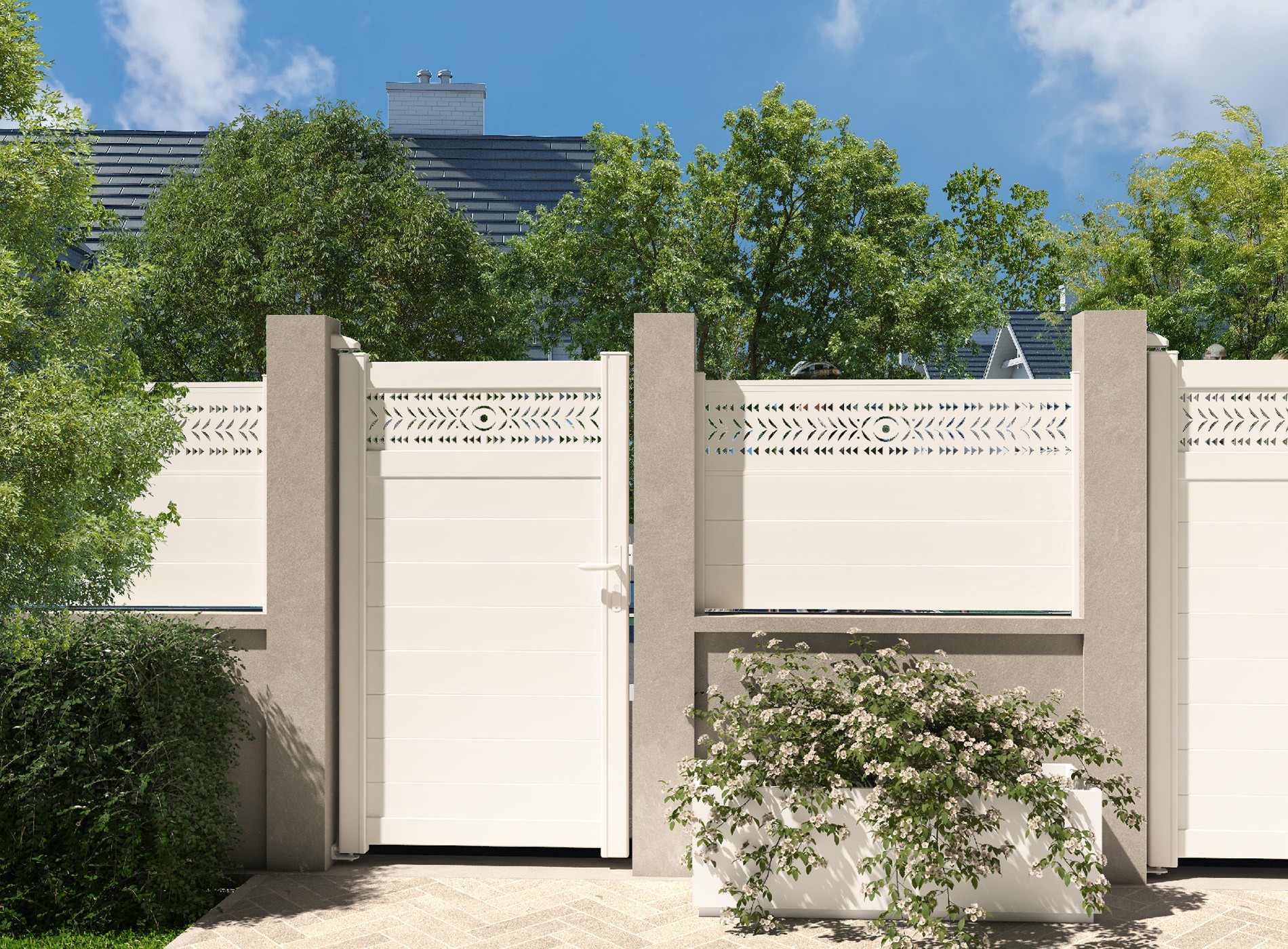 Klos Up Portillon MAESA horizontal Blanc 9016