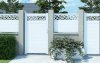 Portillon décor POLYGO horizontal Blanc 90016