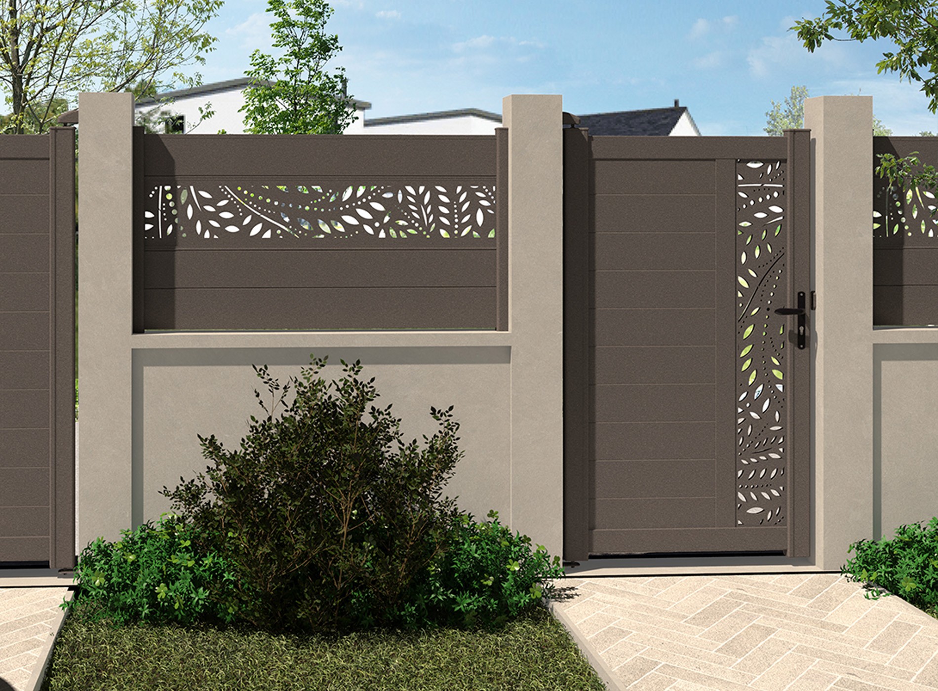 Klos Up Portillon Décor SYLVA Gris Sable 2900