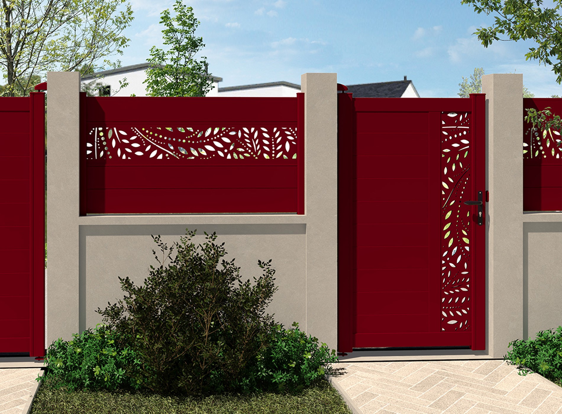 Klos Up Portillon Décor SYLVA Rouge 3004