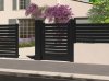 Portillon en aluminium TREZ - Noir 9005