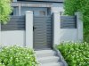 Portillon en aluminium ZEF, gris sablé 2100
