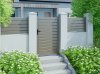 Portillon en aluminium ZEF, gris quartz 7039