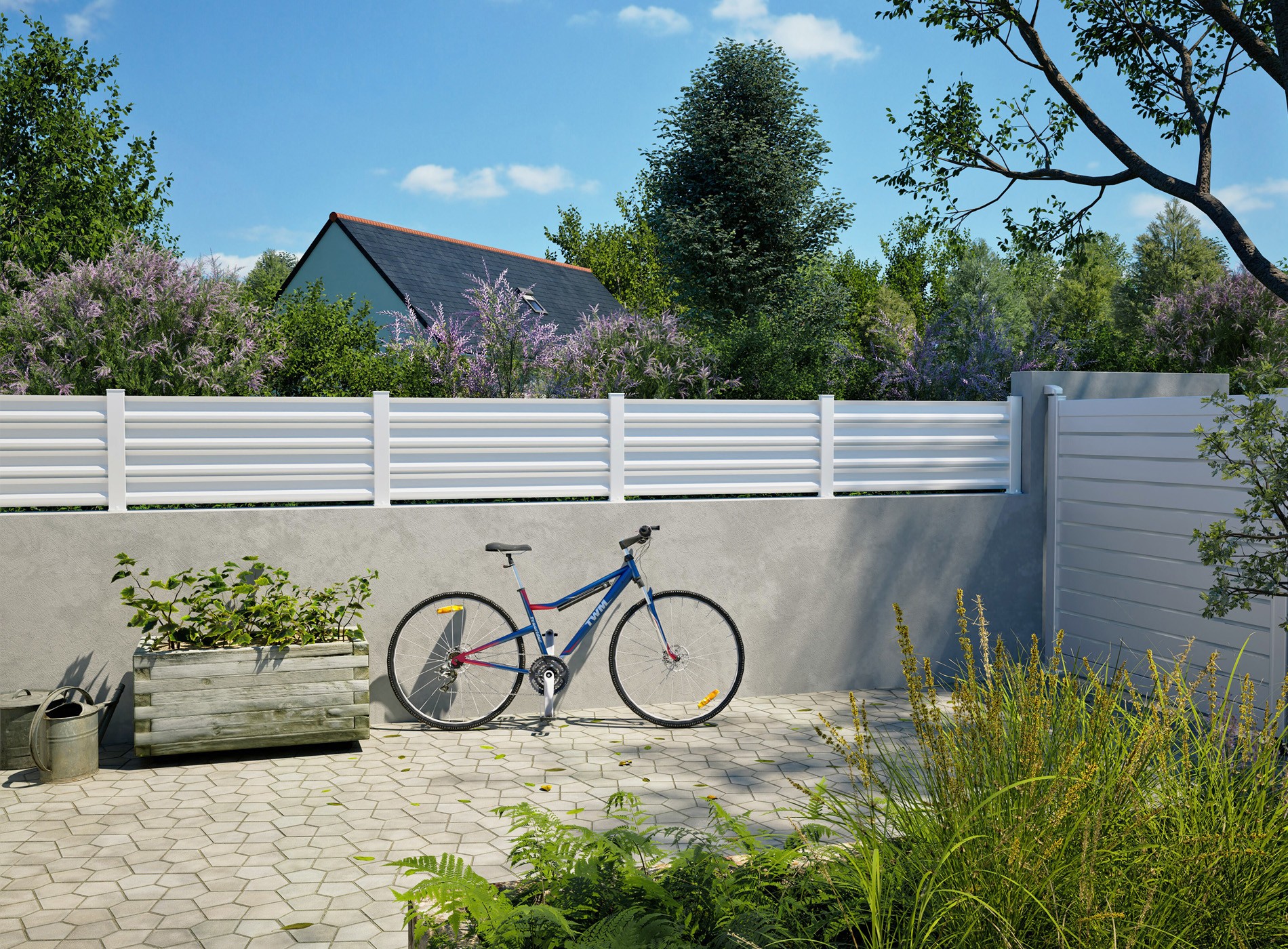 Klos Up clôture BISE Blanc 9016