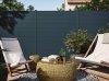 Cloture lames pleines LAO Gris Zinc 7016