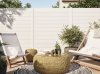 Cloture lames pleines LAO Blanc 9016C