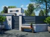 Klos Up Cloture LEIZ lames pleines eco concues Gris Zinc 7016