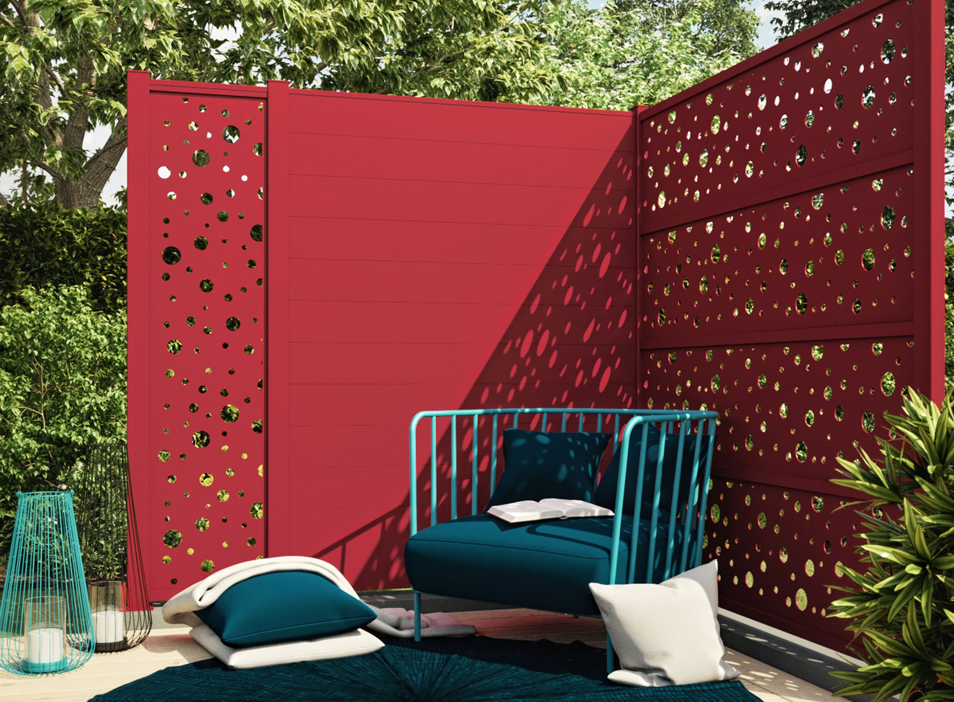 Décor BULLE Rouge 3004