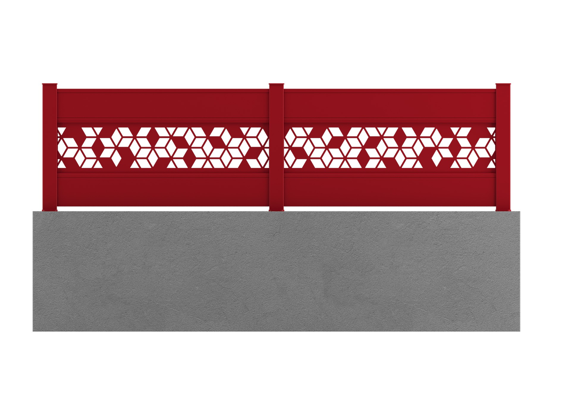 Klos Up Kit Décor aluminium position intermédiaire GRAFIK- Rouge 3004