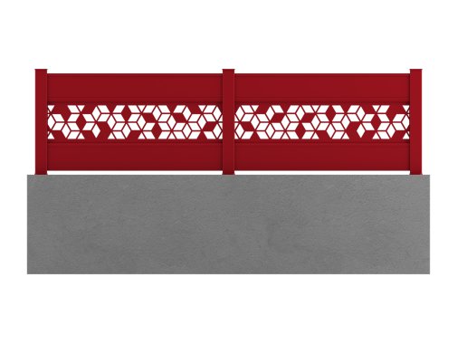 Klos Up Kit Décor aluminium position intermédiaire GRAFIK- Rouge 3004