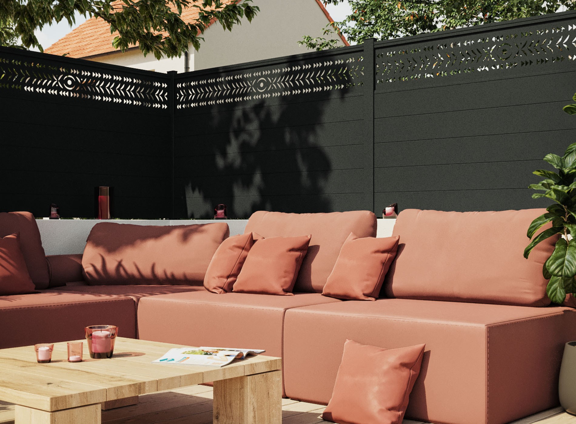 Klos Up Kit Décor aluminium position haut MAESA - Noir Sable - 2100