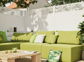 Klos Up Kit Décor aluminium position haut PALM - Blanc 9016