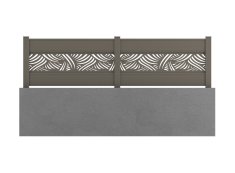 Klos Up Kit Décor aluminium position intermédiaire PALM - Gris Quartz 7039