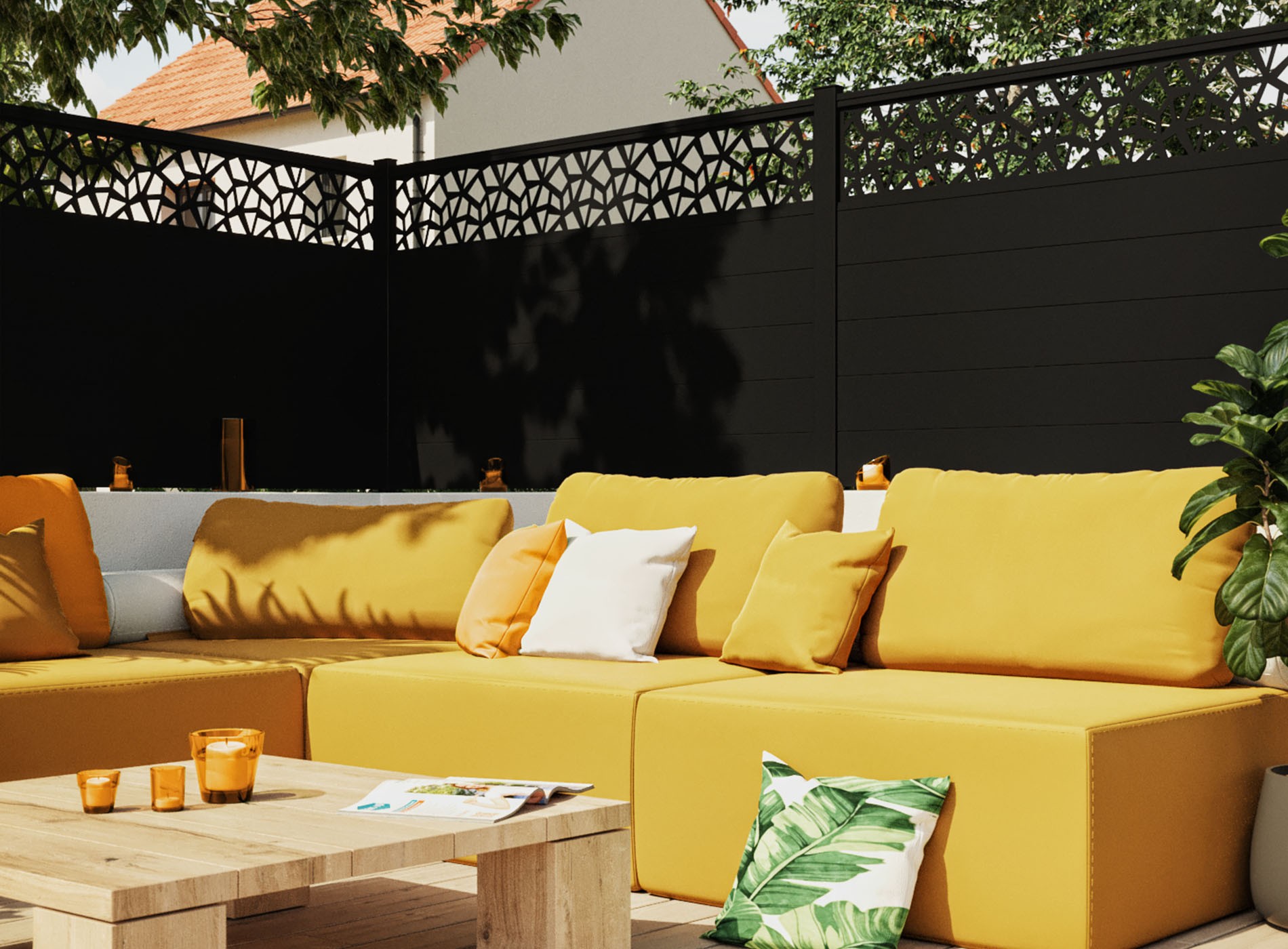 Klos Up Kit Décor aluminium position haut - POLYGO - Noir 9005