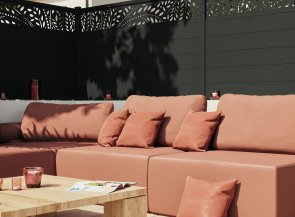 Clôture en aluminium SYLVA, Noir Sable 2100
