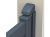 Profil d'occultation en aluminium - Gris zinc (RAL 7016C) installation