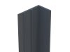 Profil d'occultation en aluminium - Gris zinc (RAL 7016C) zoom