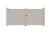 Portail aluminium battant LAO 3560 x 1705 - Gris Quartz 7039