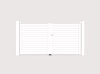 Portail battant TREZ 3060 x 1530 mm - Blanc 9016