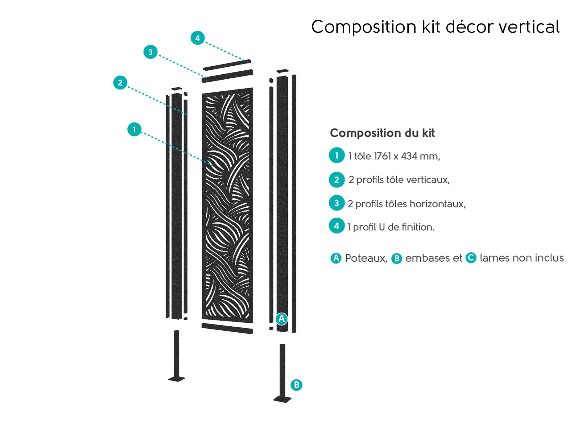 Kit décor haut vertical