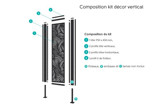 Kit décor haut vertical