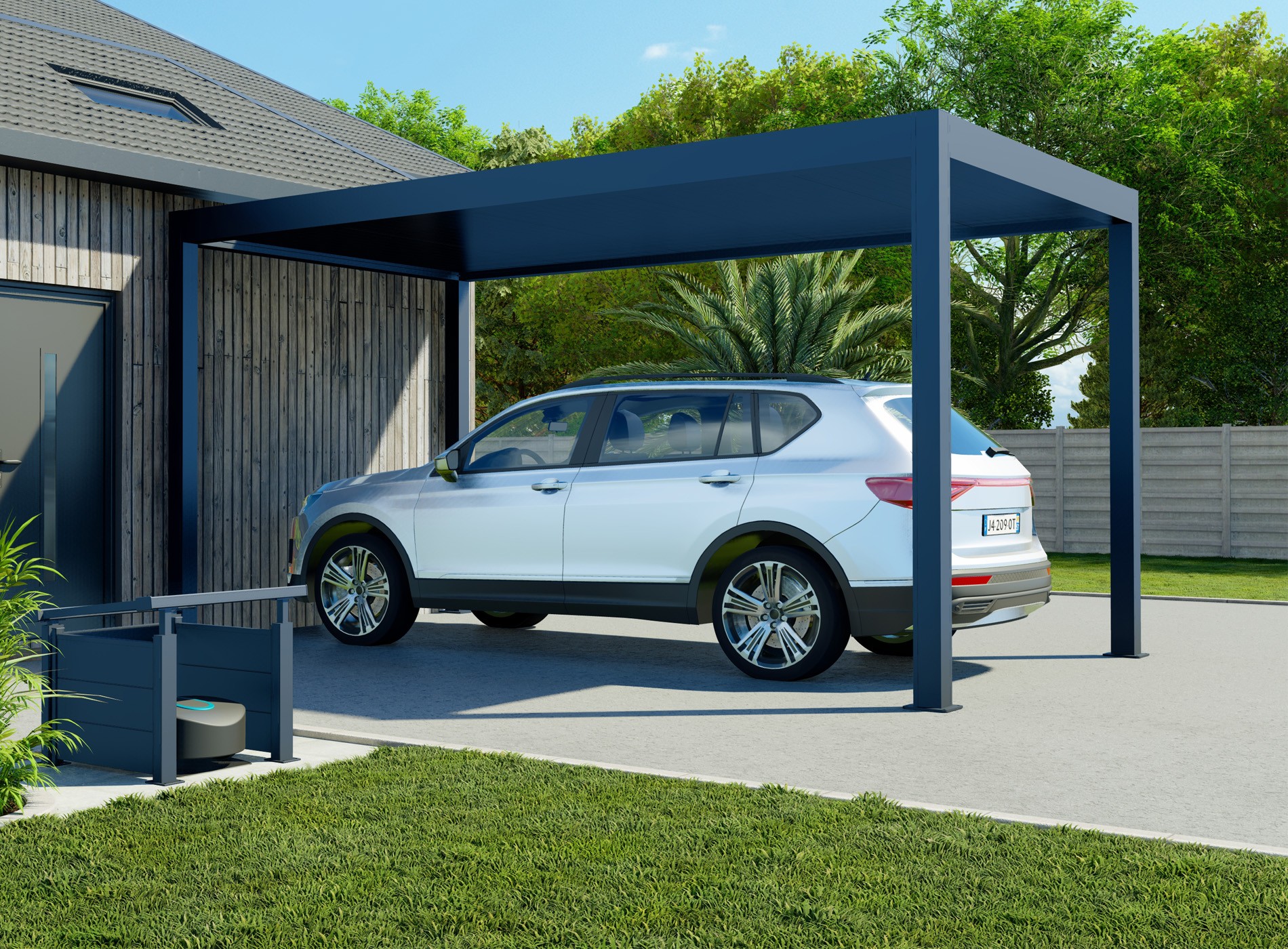 Carport Klos Up Gris Zinc 7016
