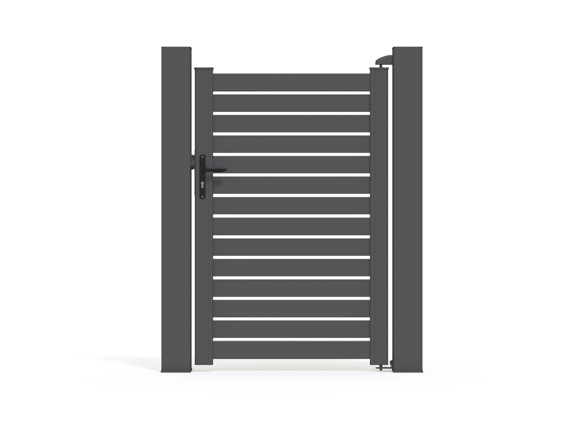 Klos Up Portillon en aluminium TREZ, 1040 x 1530 Noir Sable 2100