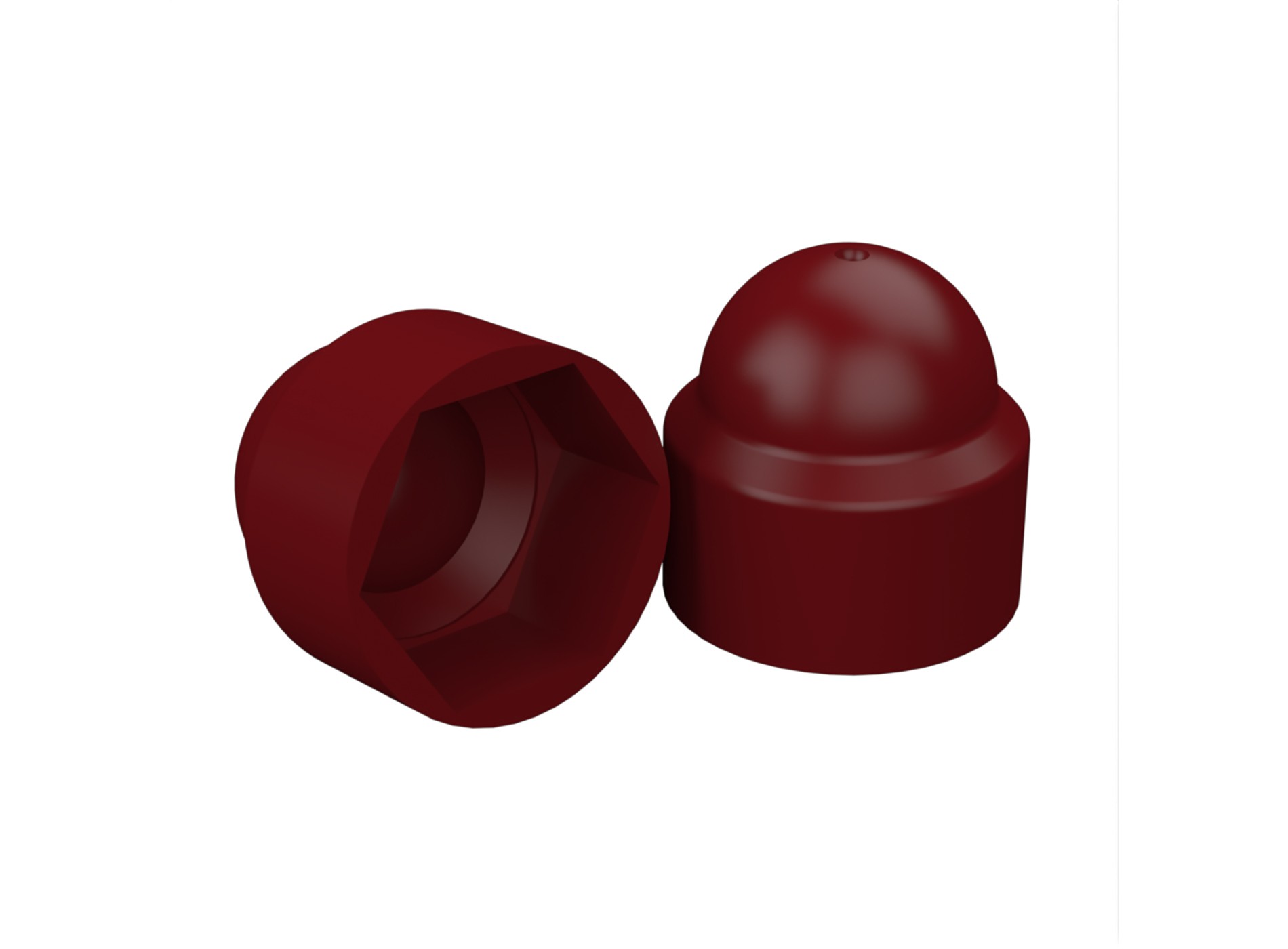 Lot de 10 cache vis - Rouge 3004