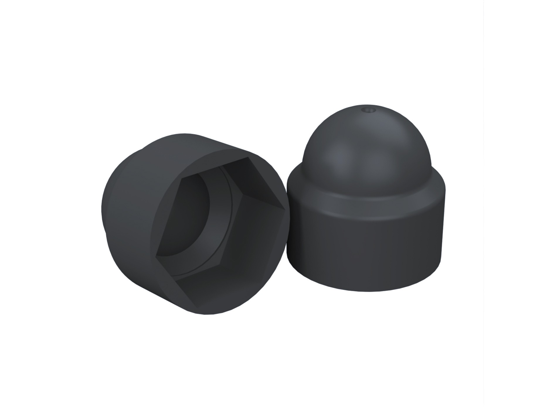 Lot de 10 cache vis - Gris Zinc 7016