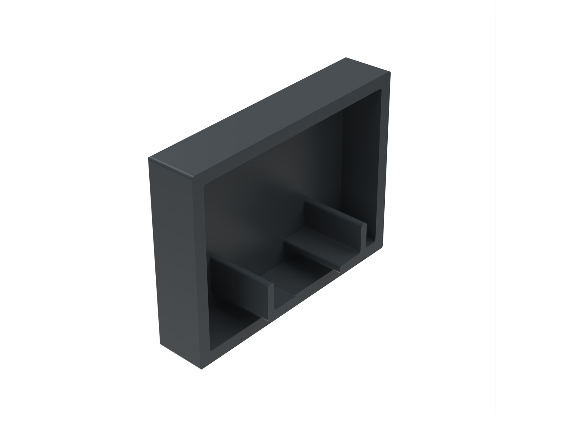 Embout rail de guidage Gris zinc 7016