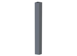 Tube en acier galvanisé - ht. 2 m - Gris zinc 7016