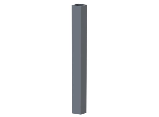 Tube en acier galvanisé - ht. 2 m - Gris zinc 7016