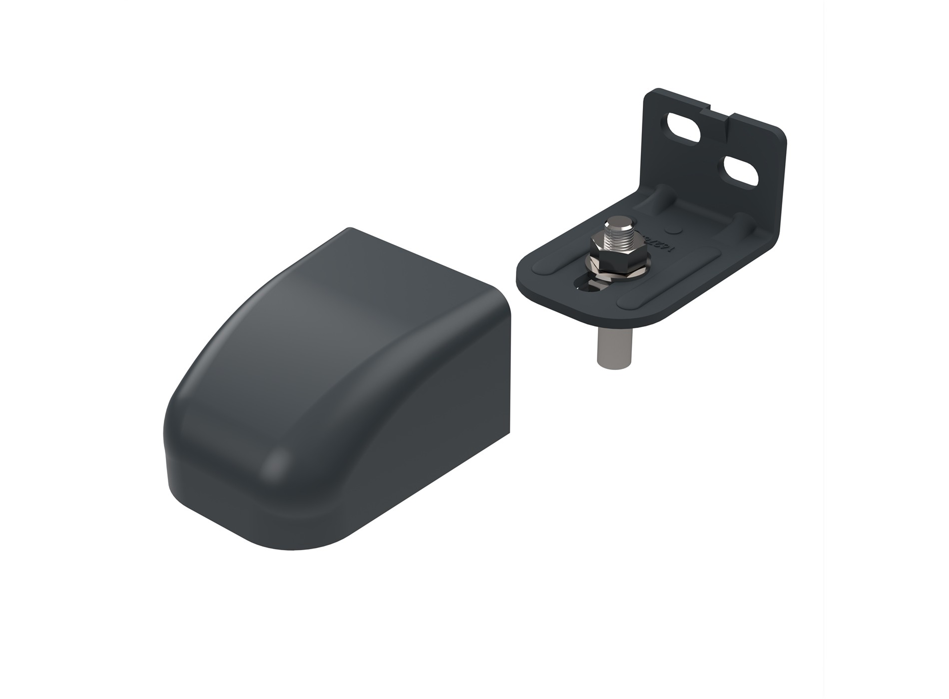 Gond équerre acier et capot