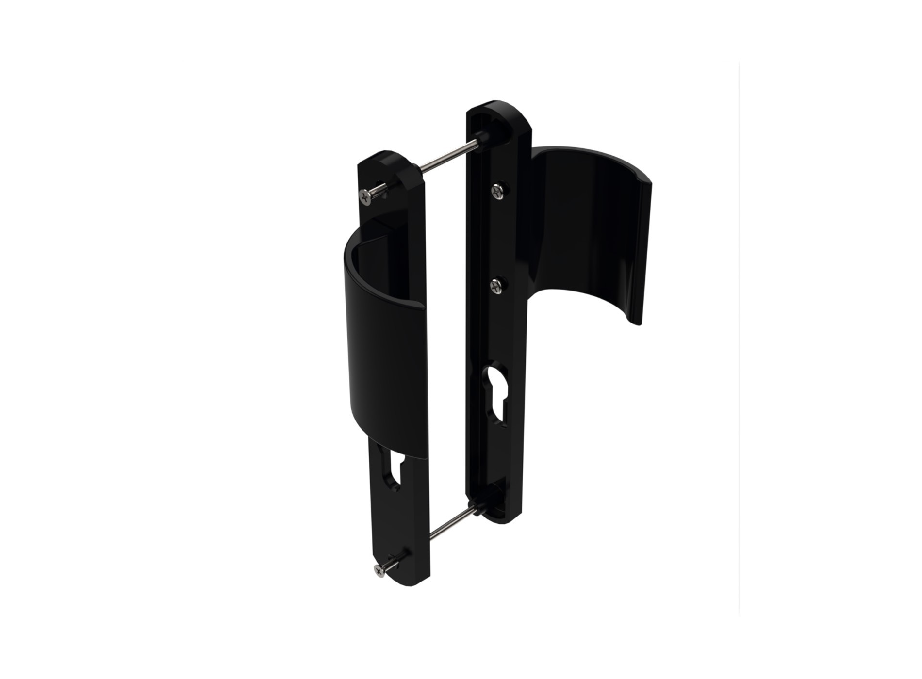 Béquille palière pour portillon en Noir 9005