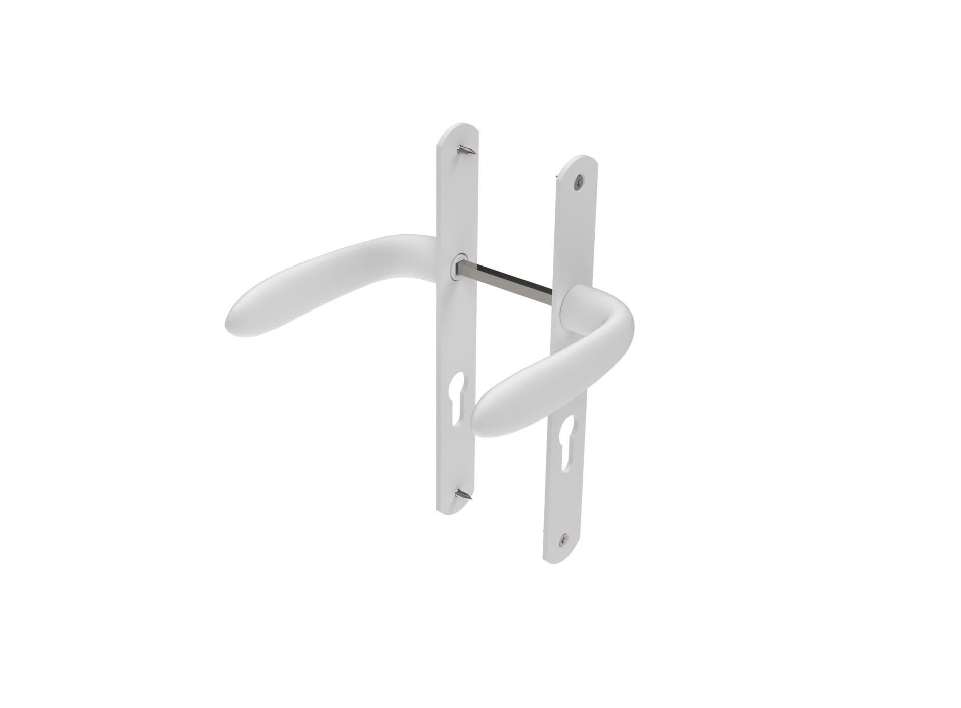 Poignées et plaques d'entrée Blanc 9016