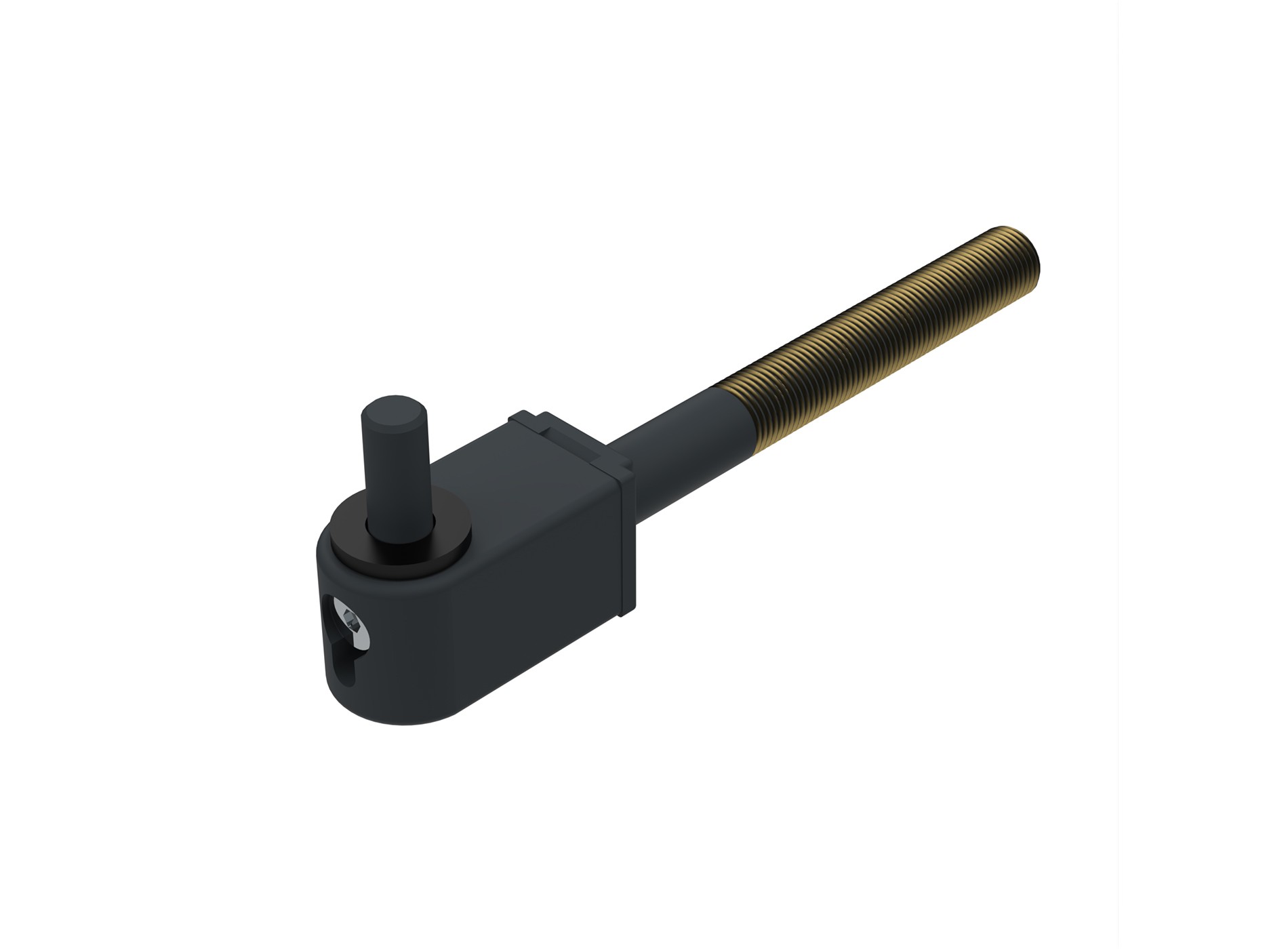 Gond fileté scellement Gris zinc 7016