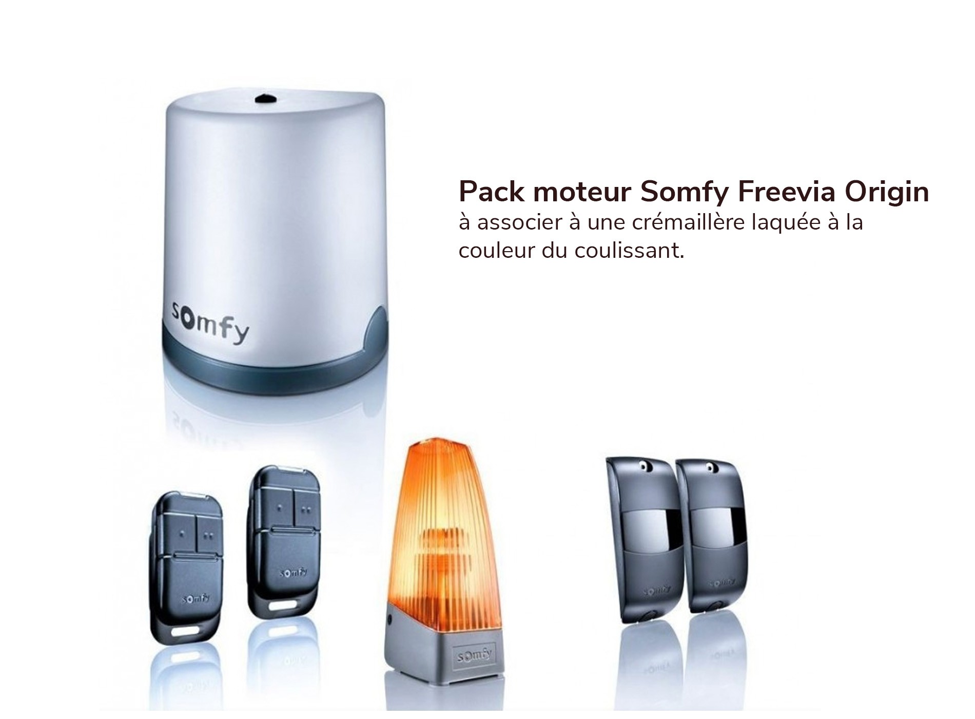 Moteur freevia Origin Somfy sans cremaillere