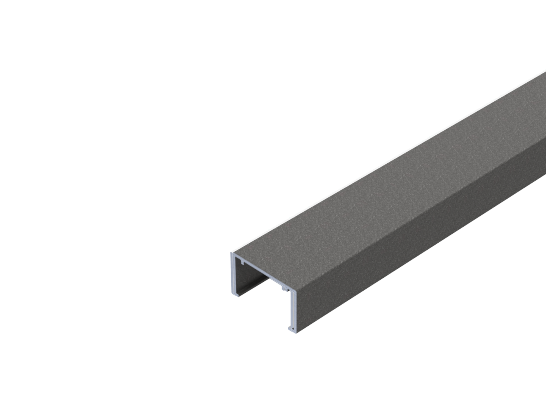 Profil U de finition gris sablé 2900
