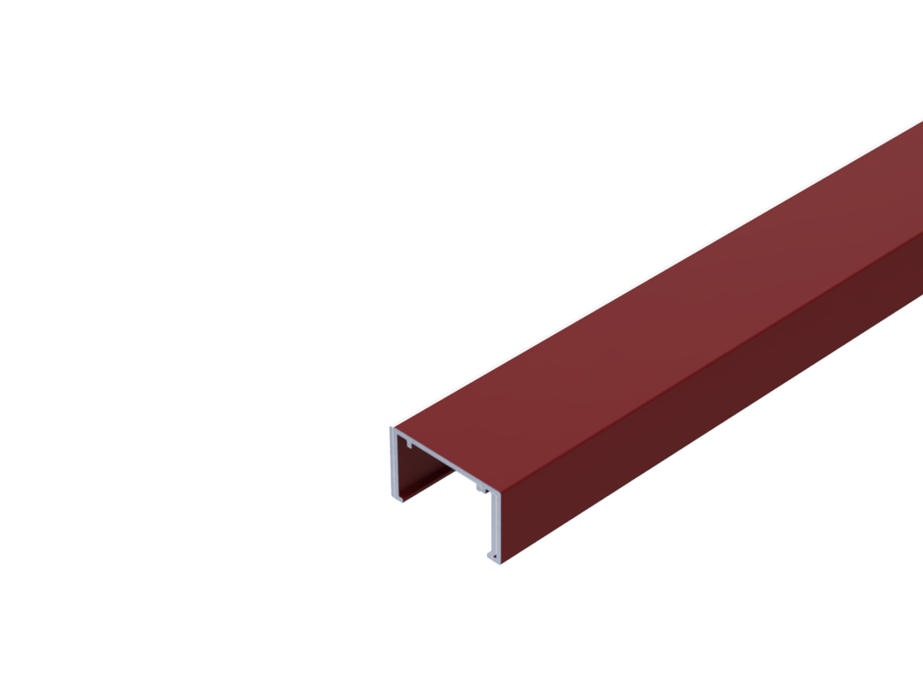 Profil U de finition rouge 3004