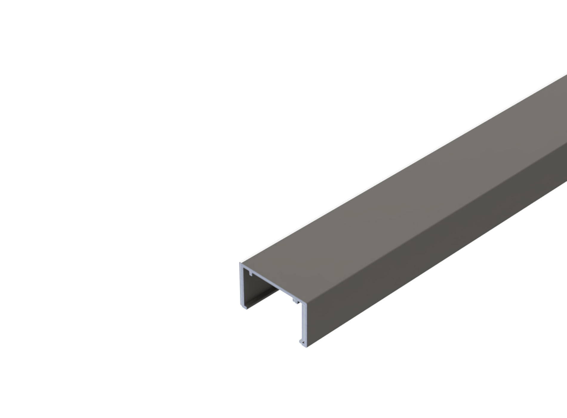 Profil U de finition Gris quartz