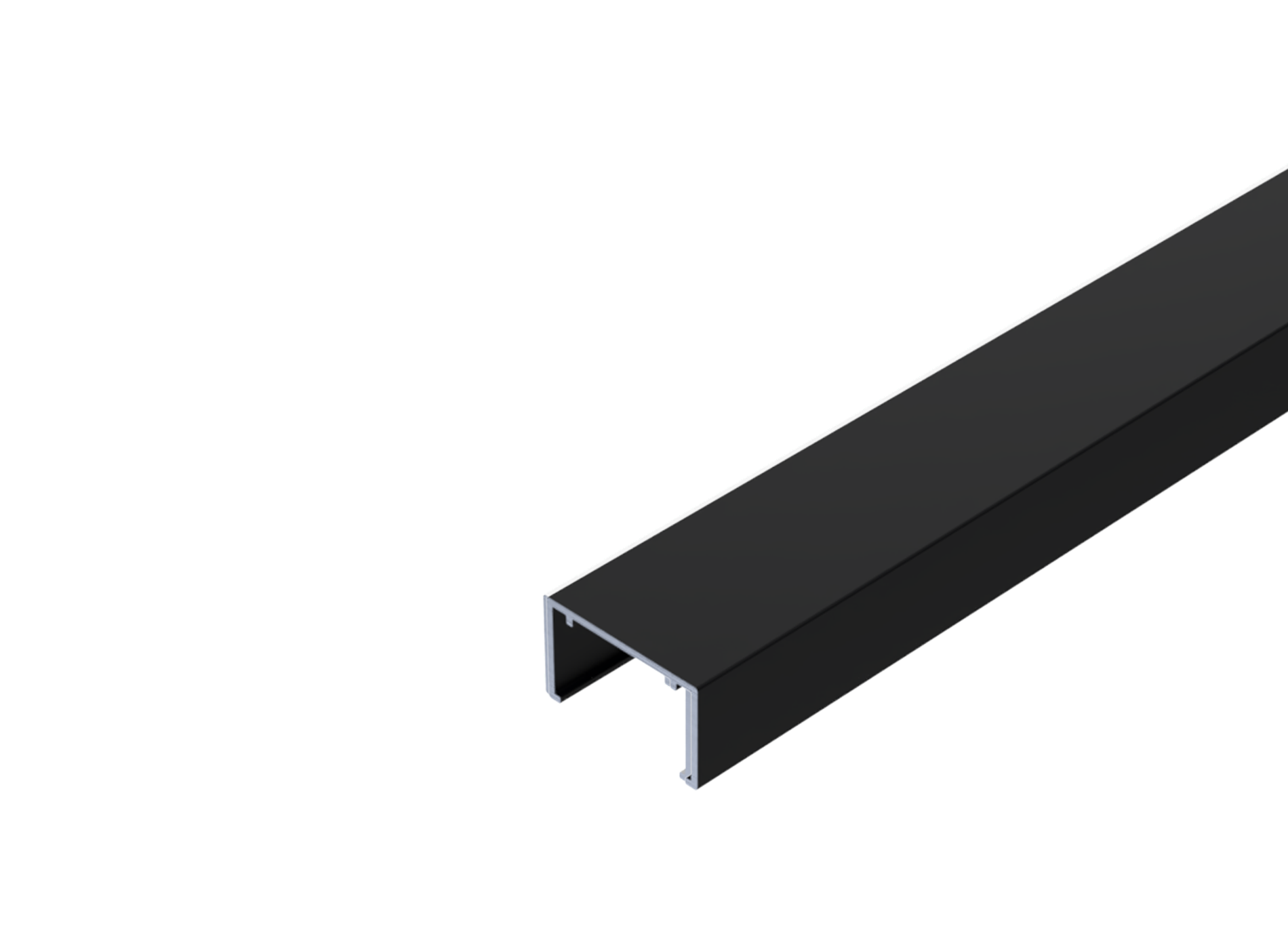 Profil U de finition noir 9005